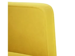 vidaXL Sessel mit Armlehnen Gelb 53 cm Samt 4100558
