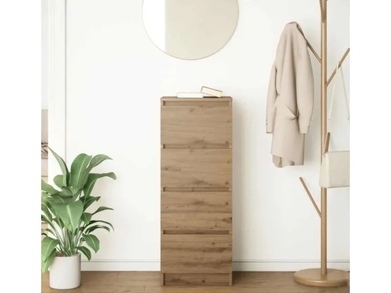 vidaXL Sideboard Artisan-Eiche 37,5x35x99 cm Holzwerkstoff 861705