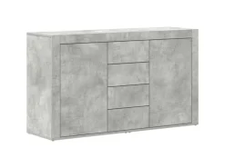 New vidaXL Sideboard 120 x 36 x 69 cm Holzwerkstoff 3333859 Betongrau