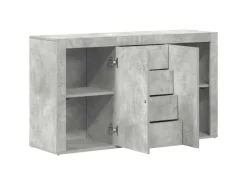 New vidaXL Sideboard 120 x 36 x 69 cm Holzwerkstoff 3333859 Betongrau