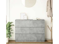 Clearance vidaXL Sideboard 100x35x76 cm Holzwerkstoff 3328501 Betongrau