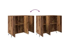 vidaXL Sideboard Braun 90 x 34 x 80 cm Holzwerkstoff 879576