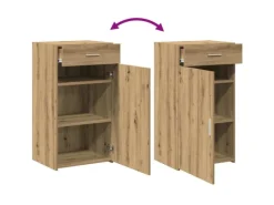 vidaXL Sideboard Eiche Handwerklich 50 x 42,5 x 93 cm Holzwerkstoff 868760