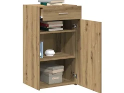 vidaXL Sideboard Eiche Handwerklich 50 x 42,5 x 93 cm Holzwerkstoff 868760