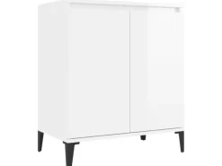 Online vidaXL Sideboard Hochglanz-Weiß 60x35x70 cm Holzwerkstoff 806082