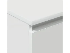 New vidaXL Sideboard Hochglanz-Weiß 60x35x98,5 cm Holzwerkstoff 800537 Hochglanz Weiß