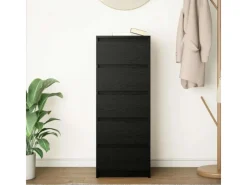 Discount vidaXL Sideboard mit Schubladen Schwarz Eichen-Optik 37,5x35x99 cm 861761 Eiche Schwarz