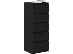 Discount vidaXL Sideboard mit Schubladen Schwarz Eichen-Optik 37,5x35x99 cm 861761 Eiche Schwarz