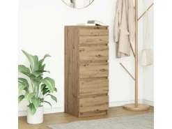 vidaXL Sideboard mit Schubladen Artisan-Eiche 37,5x35x99 cm 861768
