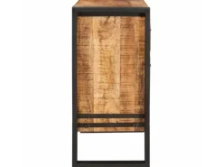 New vidaXL Sideboard mit Schubladen Braun 66 x 33 x 70 cm Massivholz Mango 4016718