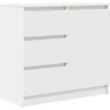 Online vidaXL Sideboard mit Schublade Weiß 71x35x65 cm Holzwerkstoff 861571