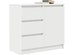 Online vidaXL Sideboard mit Schublade Weiß 71x35x65 cm Holzwerkstoff 861571