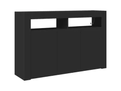 Hot vidaXL Sideboard 116 x 30 x 75 cm Holzwerkstoff 3333877 Schwarz