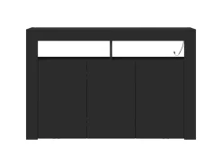 Hot vidaXL Sideboard 116 x 30 x 75 cm Holzwerkstoff 3333877 Schwarz