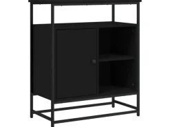 Online vidaXL Sideboard 69x35x80 cm Holzwerkstoff 835544 Schwarz