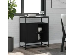 Online vidaXL Sideboard 69x35x80 cm Holzwerkstoff 835544 Schwarz