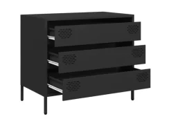 Clearance vidaXL Sideboard 68x39x58,5 cm Kaltgewalzter Stahl 851292 Schwarz