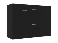 Outlet vidaXL Sideboard 88x30x65 cm Holzwerkstoff 800685 Schwarz