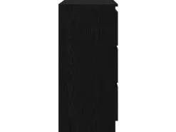 vidaXL Sideboard Schwarz Eichen-Optik 80x35x76 cm Holzwerkstoff 861734