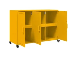 Clearance vidaXL Sideboard Senf 100,5x39x72 cm Stahl 846683 Gelb