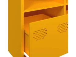 vidaXL Sideboard Senf 135x39x73,5 cm Kaltgewalzter Stahl 3307164