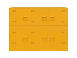 Online vidaXL Sideboard Senf 99x39x73 cm Stahl 841796 Gelb