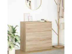 Discount vidaXL Sideboard Sonoma-Eiche 80x35x76 cm Holzwerkstoff 861735 Sonoma Eiche