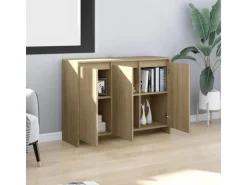 Best vidaXL Sideboard Sonoma-Eiche 102x33x75 cm Holzwerkstoff 809776