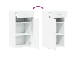 vidaXL Sideboard Weiß 45x42,5x93 cm Holzwerkstoff 846285