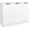 New vidaXL Sideboard Weiß 90,5x30x70 cm Holzwerkstoff 811187