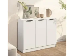 New vidaXL Sideboard Weiß 90,5x30x70 cm Holzwerkstoff 811187