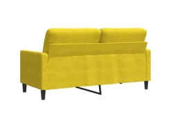 vidaXL 2-Sitzer-Sofa Gelb 140 cm Samt 2153265