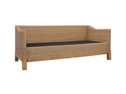 vidaXL 3-Sitzer-Sofa mit Polstern Natürliches Rattan Modell 1