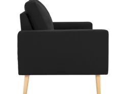 vidaXL 3-Sitzer-Sofa Schwarz Stoff Modell 4