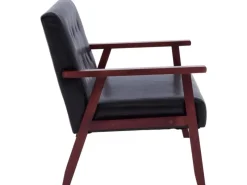 vidaXL 2-Sitzer-Sofa Schwarz Kunstleder Modell 1