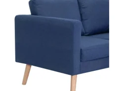 vidaXL 2-Sitzer-Sofa Stoff Blau Modell 2