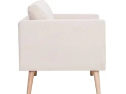 vidaXL 2-Sitzer-Sofa Stoff Cremeweiß Modell 1