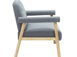 Best vidaXL 2-Sitzer-Sofa Stoff Hellgrau