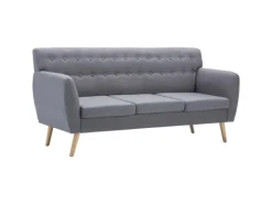 Online vidaXL 3-Sitzer-Sofa Stoff 172x70x82 cm Hellgrau