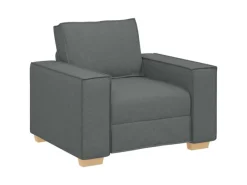Hot vidaXL Sofa-Set 3-Tlg Leinenmischgewebe 3324610 Dunkelgrau