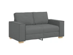 Hot vidaXL Sofa-Set 3-Tlg Leinenmischgewebe 3324610 Dunkelgrau