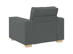 Hot vidaXL Sofa-Set 3-Tlg Leinenmischgewebe 3324610 Dunkelgrau