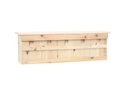 vidaXL Spatzenhaus 5-fach 68x15x21 cm Tannenholz