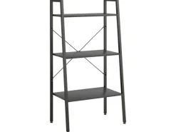 Best vidaXL Standregal mit 3 Böden Schwarz 56x35x108 cm