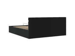 Best vidaXL Stauraumbett Hydraulisch mit LED Kunstleder 180x200 cm 285545 Schwarz