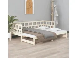 vidaXL Tagesbett Ausziehbar Massivholz Kiefer 2x(90x200) cm1279738