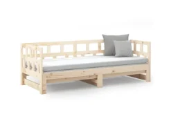 vidaXL Tagesbett Ausziehbar Massivholz Kiefer 2x(90x200) cm1279738