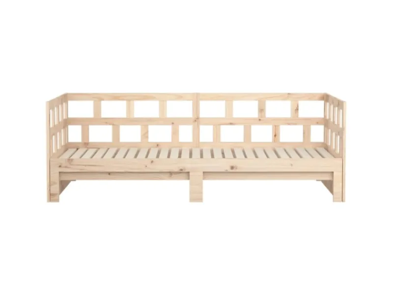 vidaXL Tagesbett Ausziehbar Massivholz Kiefer 2x(90x200) cm1279738