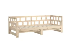 vidaXL Tagesbett Ausziehbar Massivholz Kiefer 2x(90x200) cm1279738