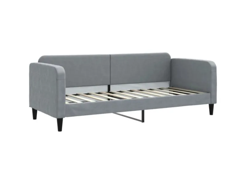 New vidaXL Tagesbett Hellgrau 80x200 cm Stoff1843713